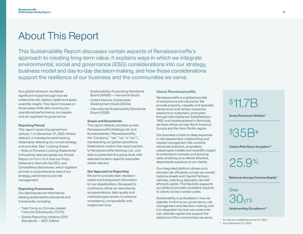 RenaissanceRe 2025 Sustainability Report - Page 7