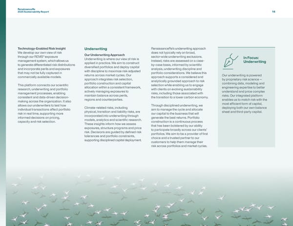 RenaissanceRe 2025 Sustainability Report - Page 17
