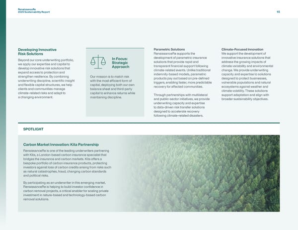 RenaissanceRe 2025 Sustainability Report - Page 18