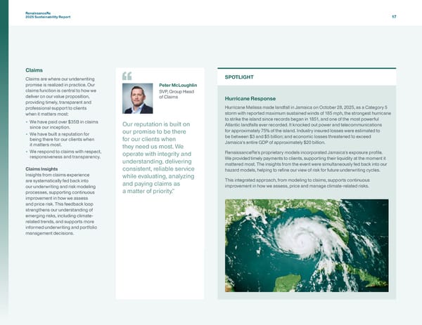 RenaissanceRe 2025 Sustainability Report - Page 20