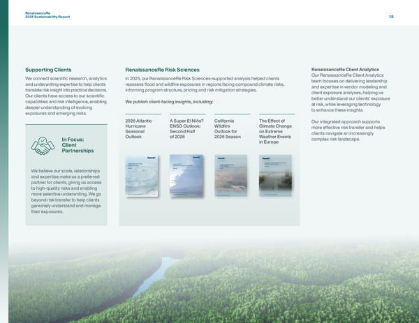 RenaissanceRe 2025 Sustainability Report - Page 21