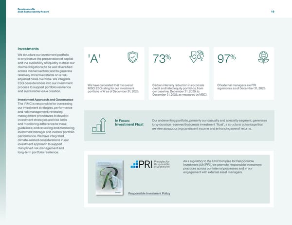 RenaissanceRe 2025 Sustainability Report - Page 22