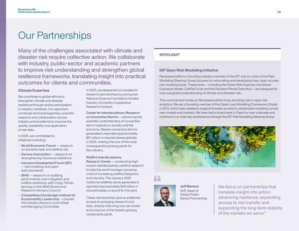RenaissanceRe 2025 Sustainability Report - Page 26