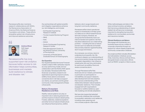RenaissanceRe 2025 Sustainability Report - Page 27