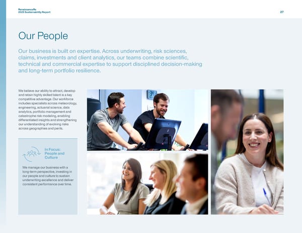 RenaissanceRe 2025 Sustainability Report - Page 30