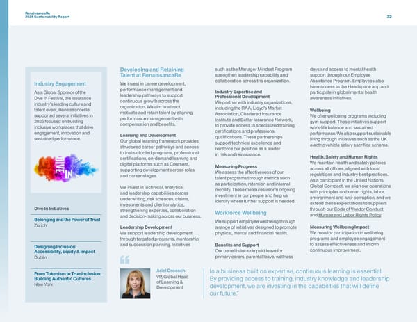 RenaissanceRe 2025 Sustainability Report - Page 35