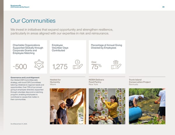 RenaissanceRe 2025 Sustainability Report - Page 42