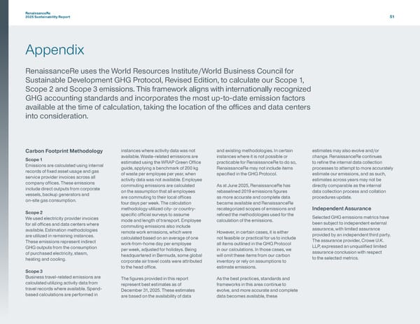 RenaissanceRe 2025 Sustainability Report - Page 54