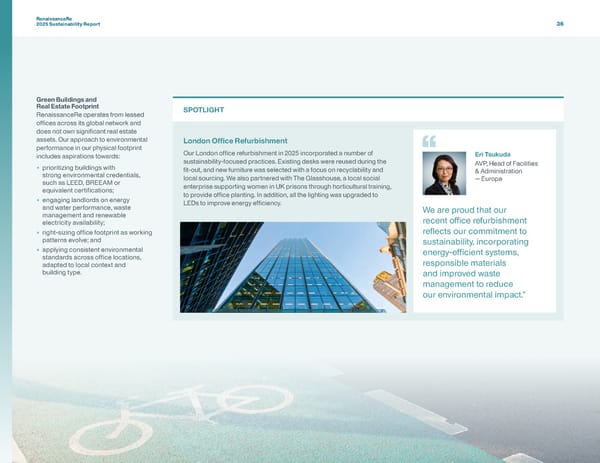 RenaissanceRe 2025 Sustainability Report - Page 39